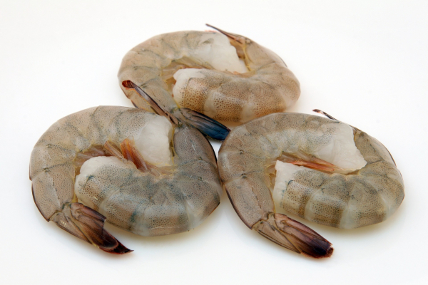 Riesengarnelen / Shrimps ohne Kopf 13 - 15 Stück/lb, mit 20% Wasserglasurgewichtsanteil, 1 kg Beutel